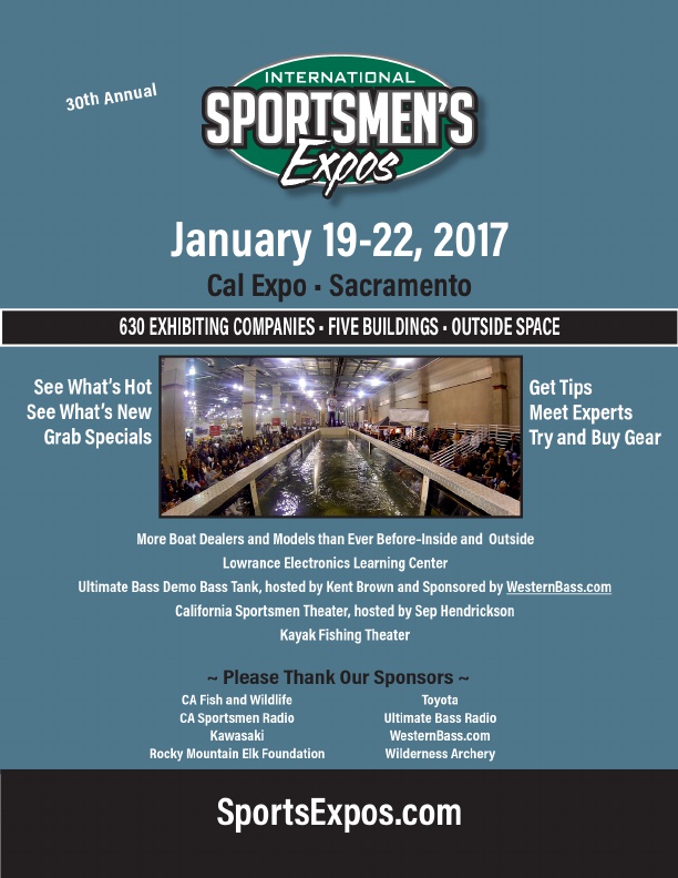 International Sportsmens Expo ISE Sacramento is coming January 2017